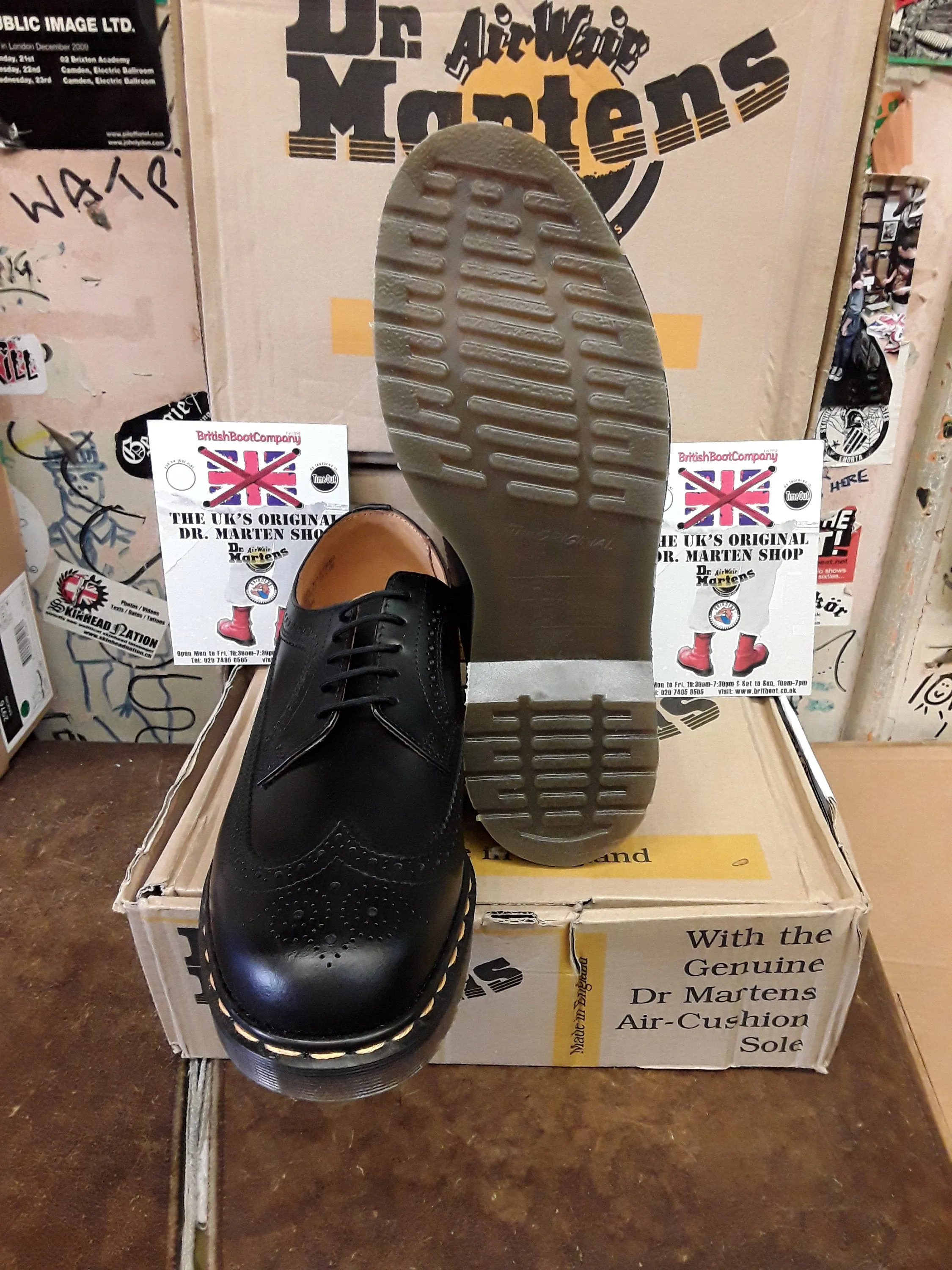 Dr Martens 3989 Made in England Black Brogue Size 11