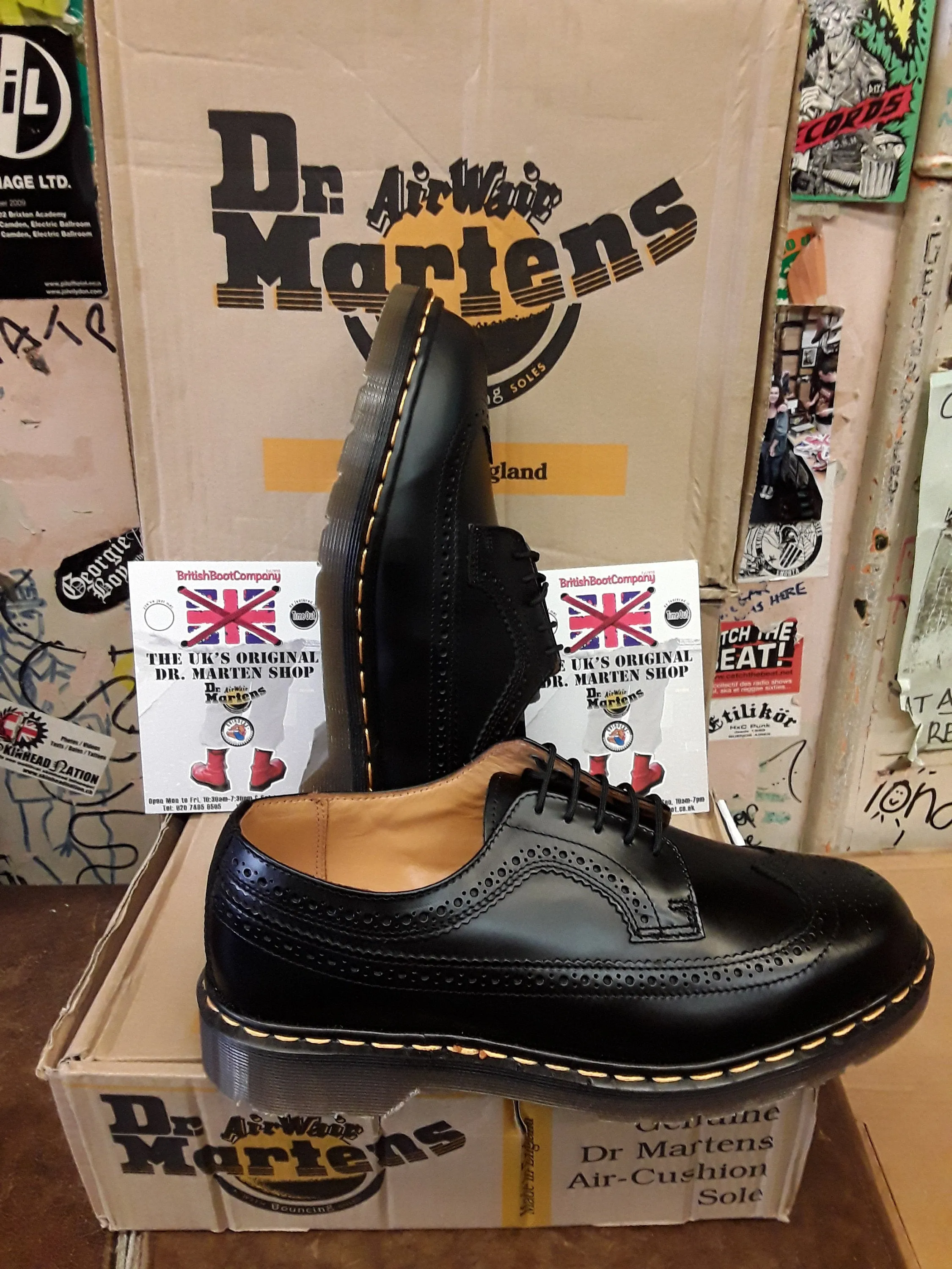 Dr Martens 3989 Made in England Black Brogue Size 11