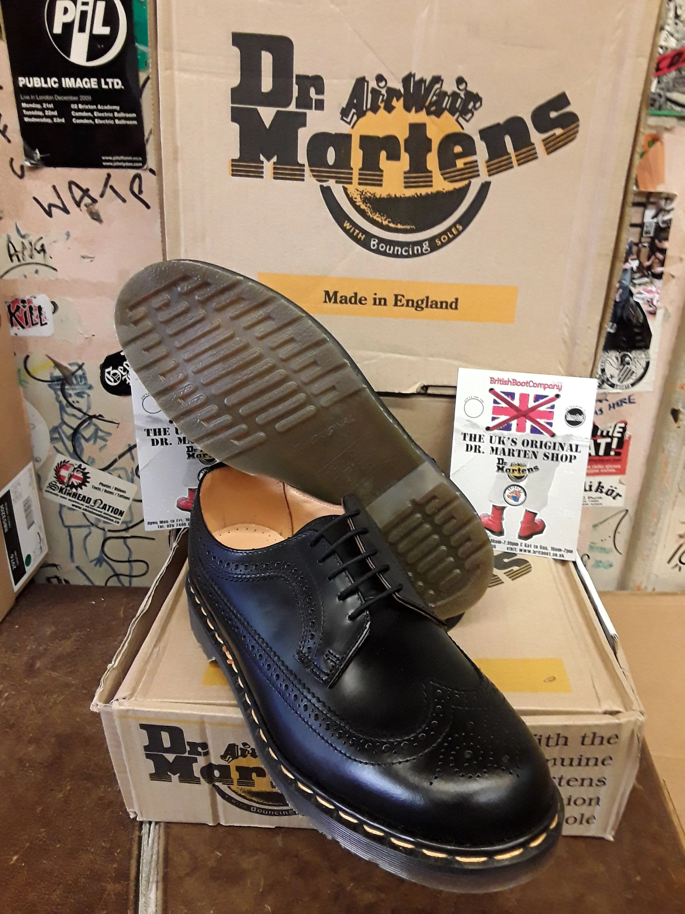 Dr Martens 3989 Made in England Black Brogue Size 11
