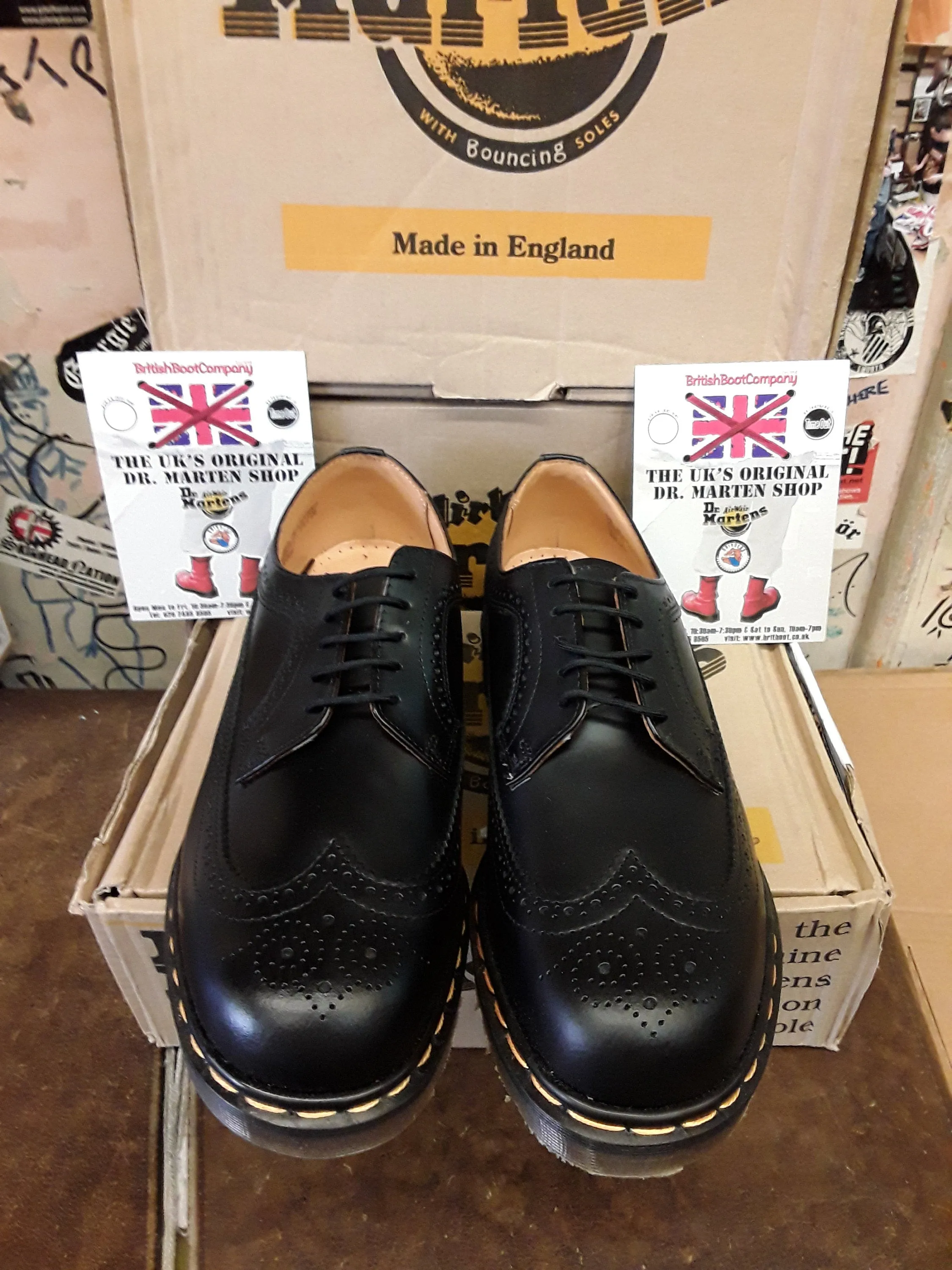 Dr Martens 3989 Made in England Black Brogue Size 11