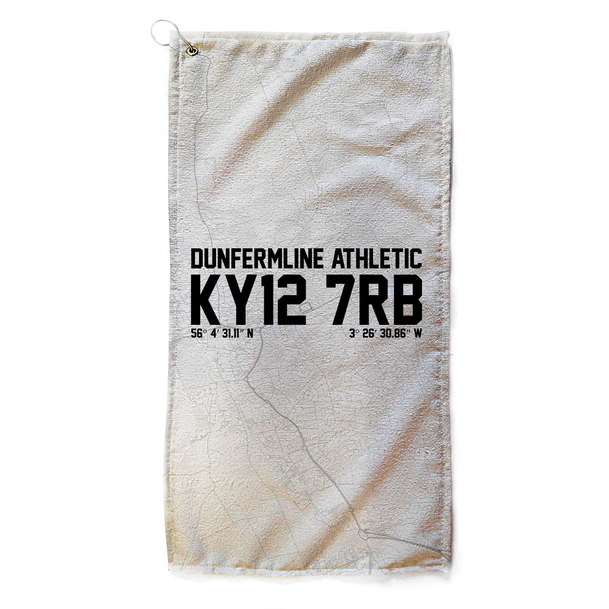 Dunfermline Athletic Map White Golf Towel