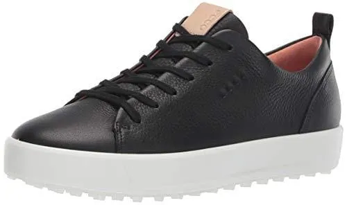 ECCO Women's Soft Low Hydromax Golf Shoe Black 39 M EU (8-8.5 US)