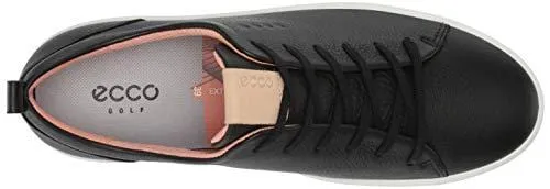 ECCO Women's Soft Low Hydromax Golf Shoe Black 39 M EU (8-8.5 US)