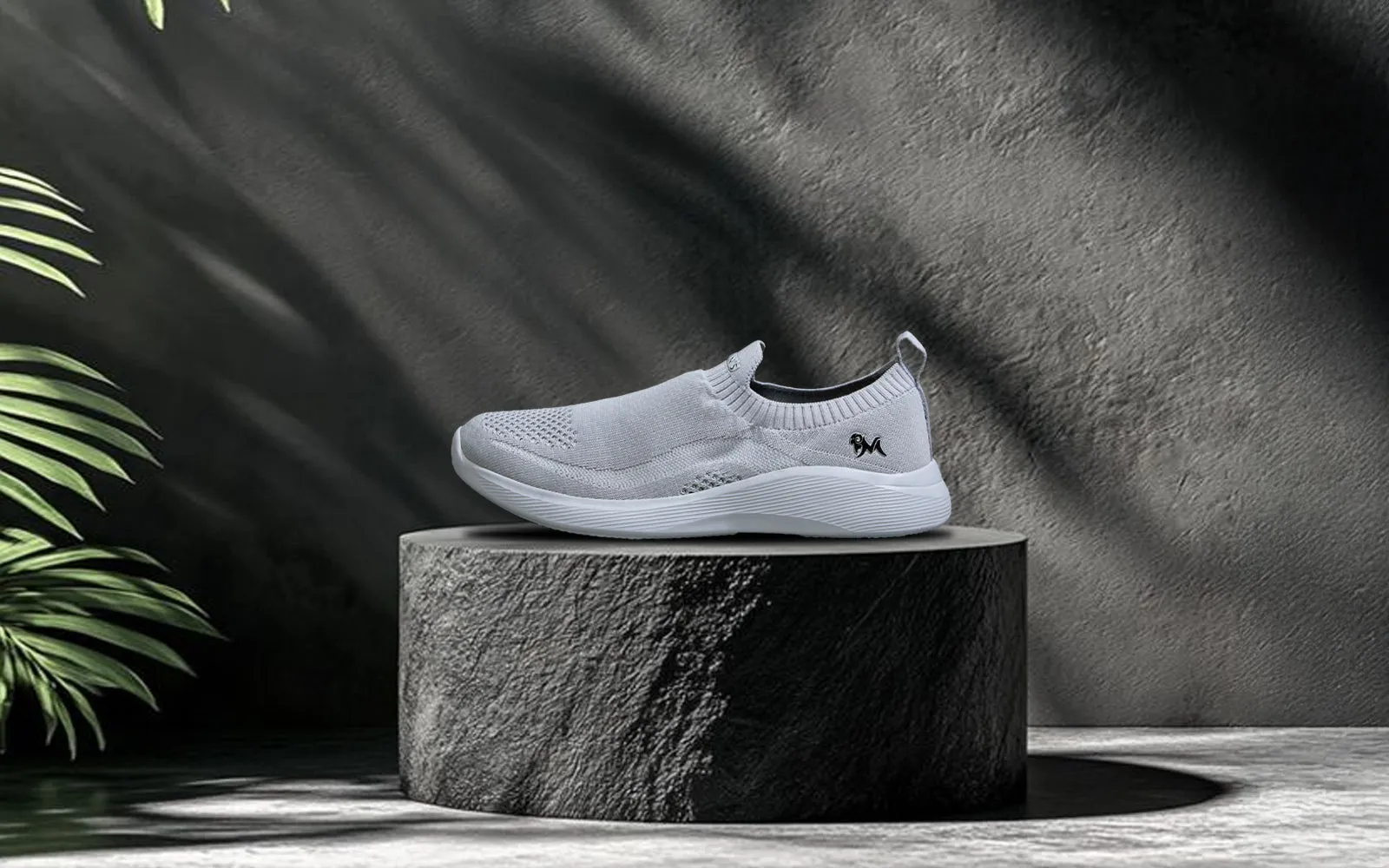 Everyday Basic Slip Ons : Light Grey