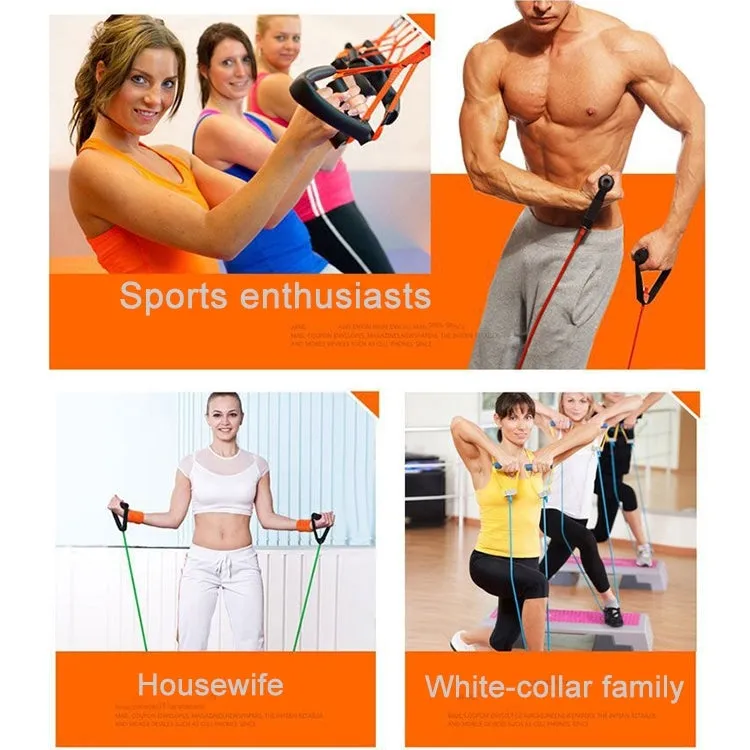 Fitness Exercise Resistance Bands Stretch Elastic Rope Workout Yoga Rally Muscle Training Exercise Rope, Size:5*10*1200mm, Random Color Delivery