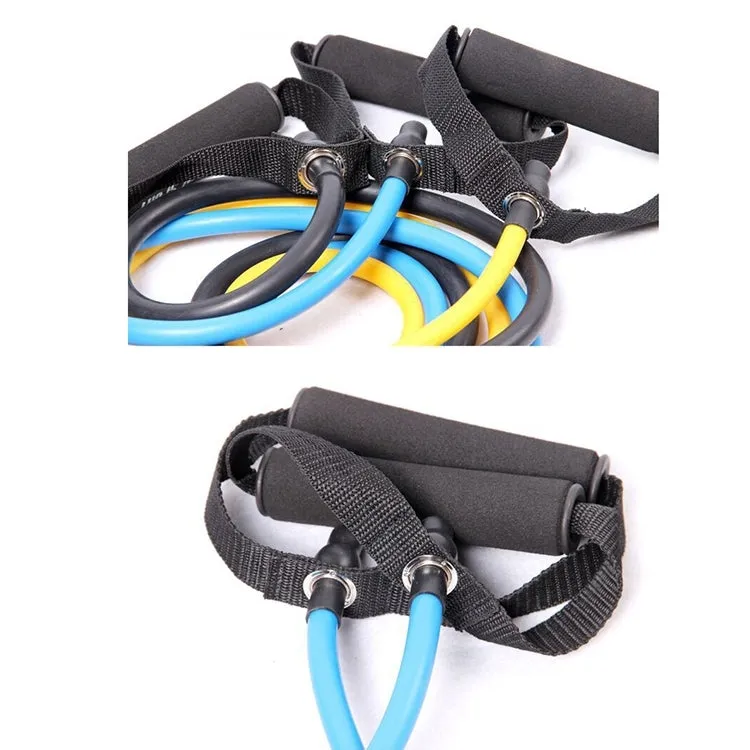 Fitness Exercise Resistance Bands Stretch Elastic Rope Workout Yoga Rally Muscle Training Exercise Rope, Size:5*10*1200mm, Random Color Delivery