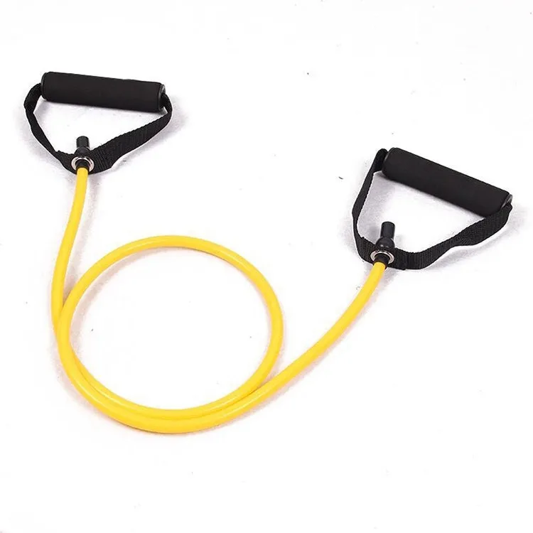 Fitness Exercise Resistance Bands Stretch Elastic Rope Workout Yoga Rally Muscle Training Exercise Rope, Size:5*10*1200mm, Random Color Delivery