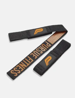 Gel Padded Lifting Straps - Black.Orange