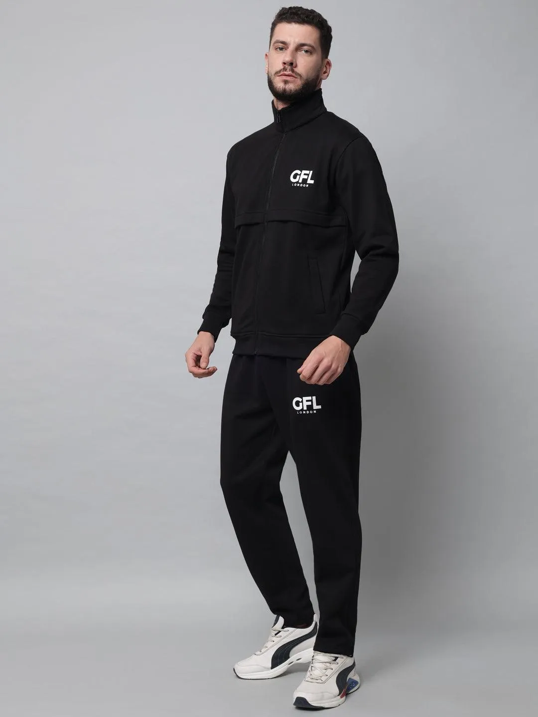GFL Logo Print  Zipper Tracksuit