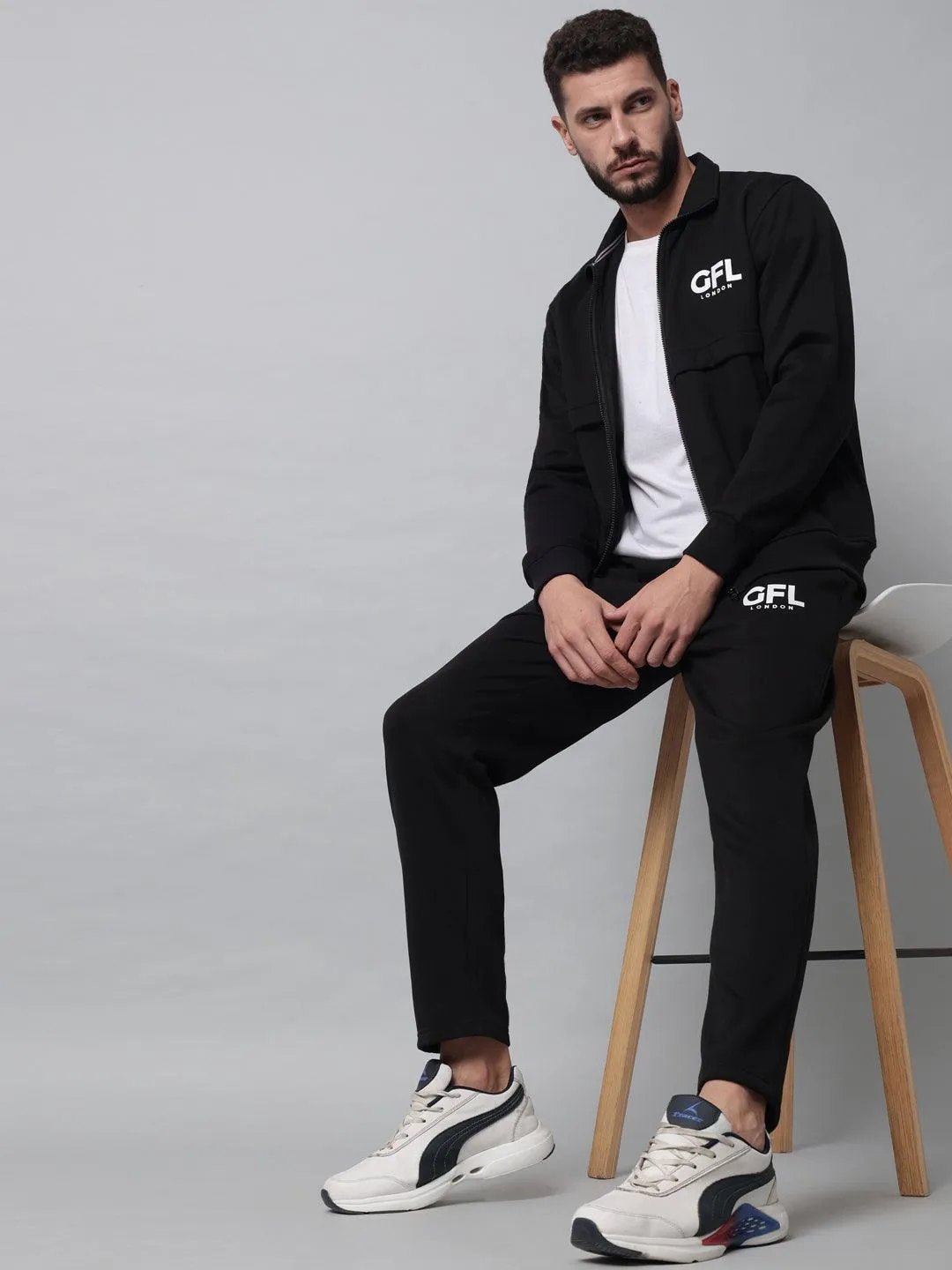 GFL Logo Print  Zipper Tracksuit