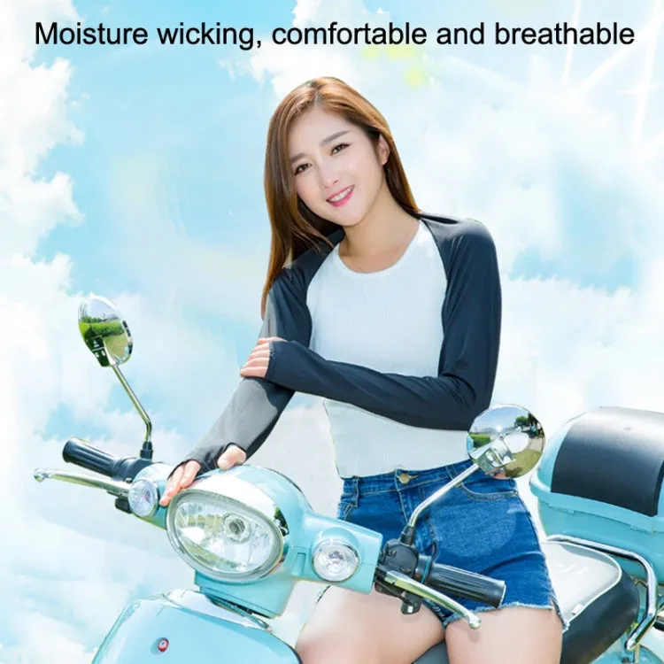 Golf Sunscreen Shawl Sleeves Outdoor Sports Cycling Ice Silk One Word Raglan Sleeves, Size: One Code(Mint Green)