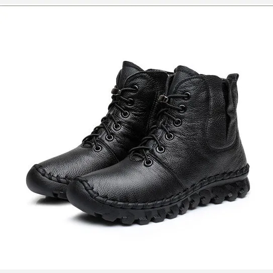 Hand-stitched Warm Velvet Winter Boots| Gift Shoes | 35-41