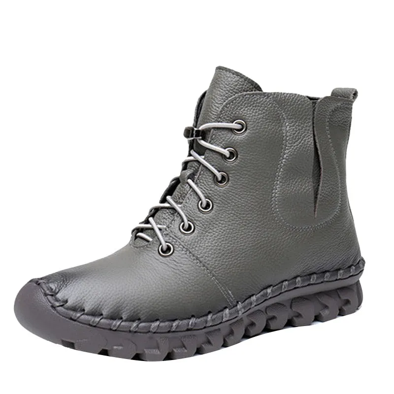 Hand-stitched Warm Velvet Winter Boots| Gift Shoes | 35-41