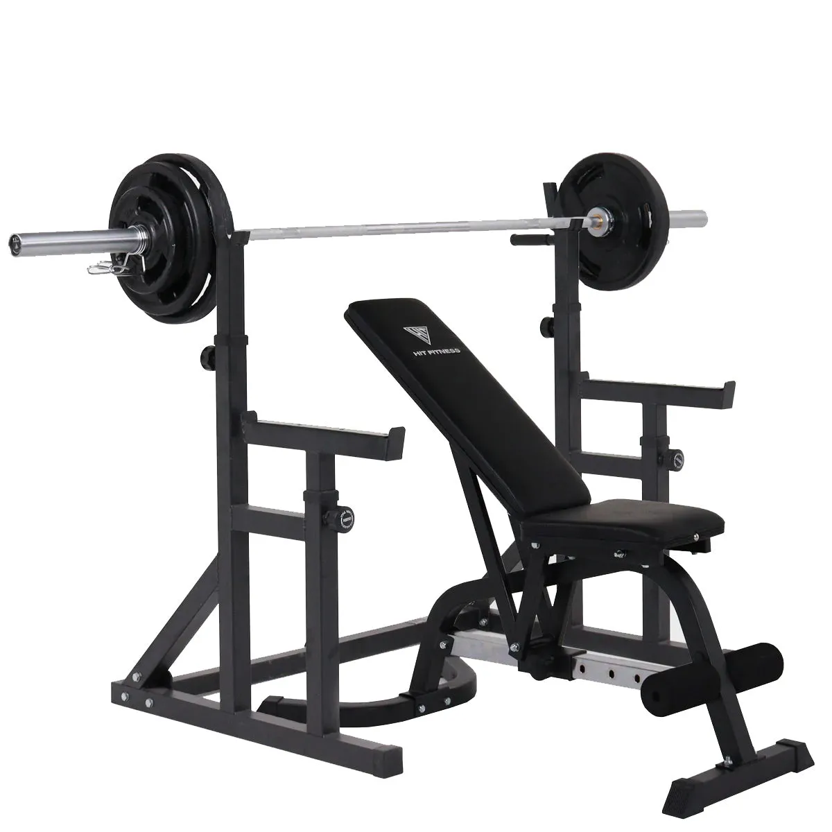 Hit Fitness Core Pack 80kg | Essential Rack - Bench - Weight Plates