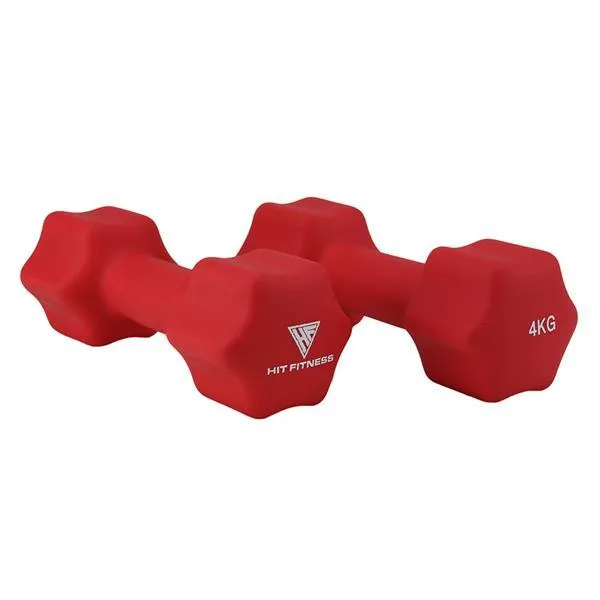 Hit Fitness Neoprene Studio Dumbbells | 4kg Pair