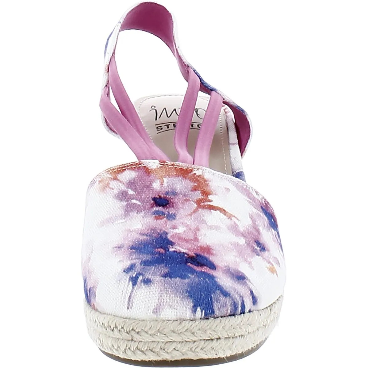 Impo Womens Taedra Canvas Slip On Espadrille Heels