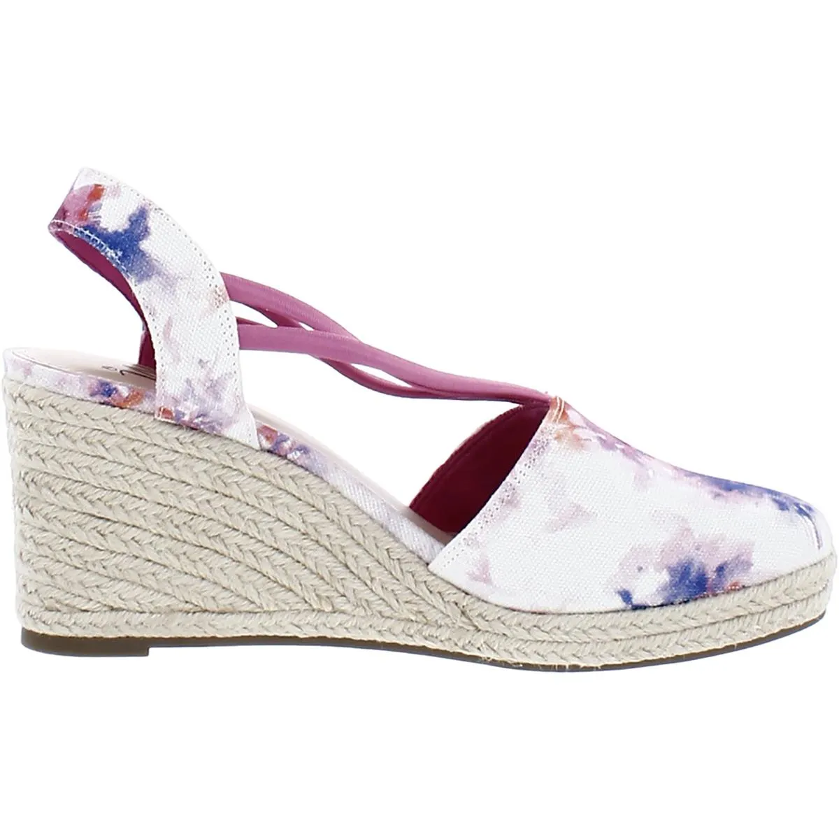 Impo Womens Taedra Canvas Slip On Espadrille Heels