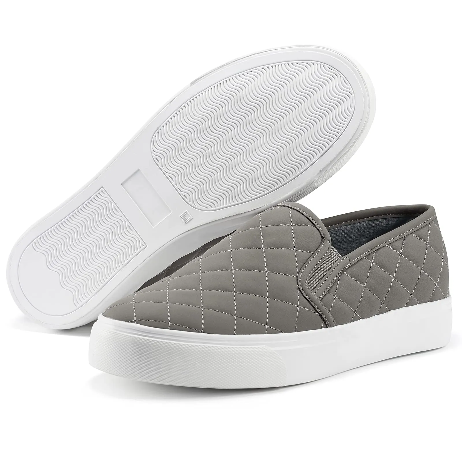 JENN ARDOR Women's Slip On Sneakers Fashion Flats Shoes Comfortable Casual Shoes for Walking