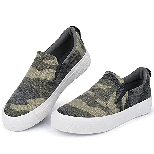 JENN ARDOR Women's Slip On Sneakers Fashion Flats Shoes Comfortable Casual Shoes for Walking