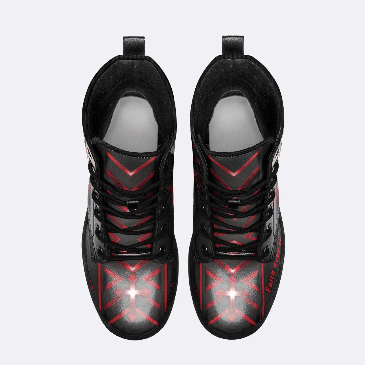 Jesus Faith Over Fear Leather Boots