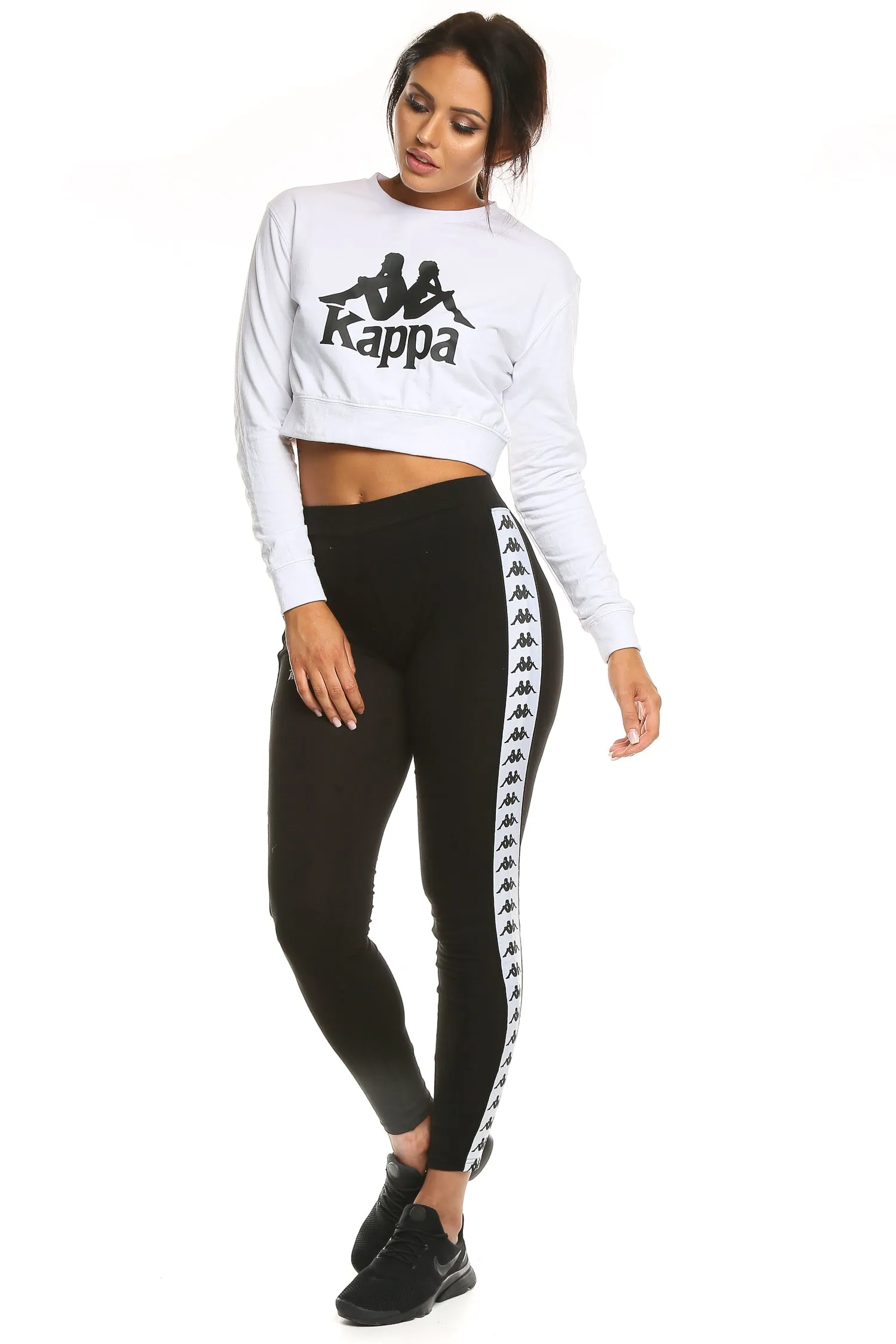 Kappa Women's Authentic Anen Leggings Black/White