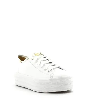 Keds — Triple Up Leather Sneaker - White