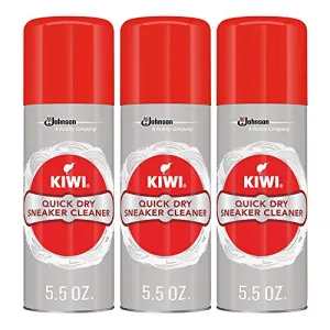 KIWI Quick Dry Shoe Cleaner | Use for Dirt on Sneakers, Tennis Shoes, Running Shoes and More | 5.5 Oz | Pack of 3