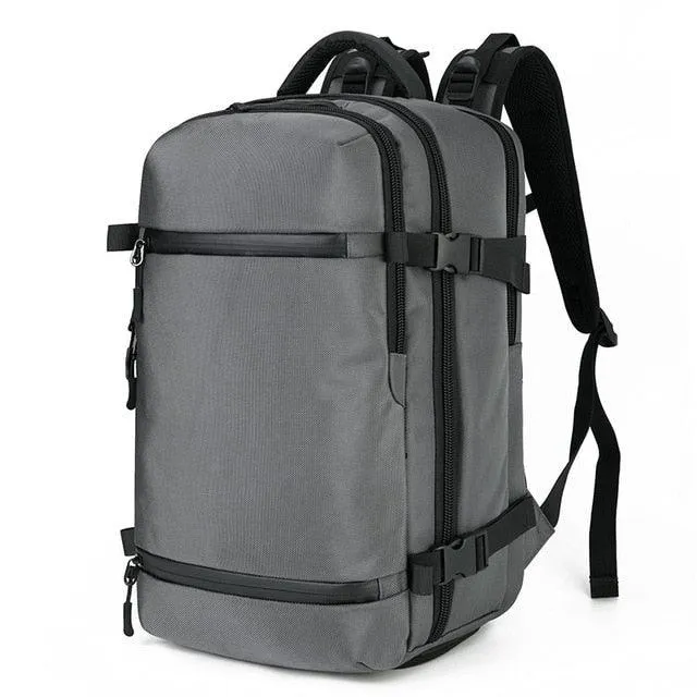 Large Men Laptop Backpack with USB Port Anti Theft