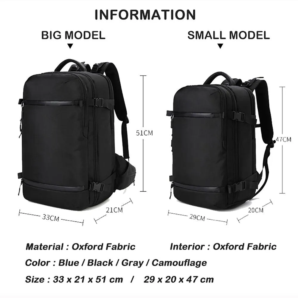 Large Men Laptop Backpack with USB Port Anti Theft