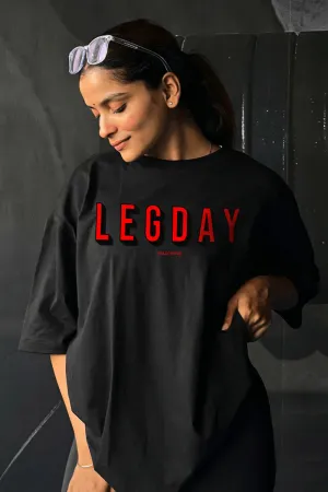 LEGDAY WILDVERVE OVERSIZED T-SHIRT (BLACK)