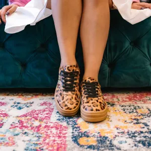 Leopard Affair Double Strip Platform Sneakers