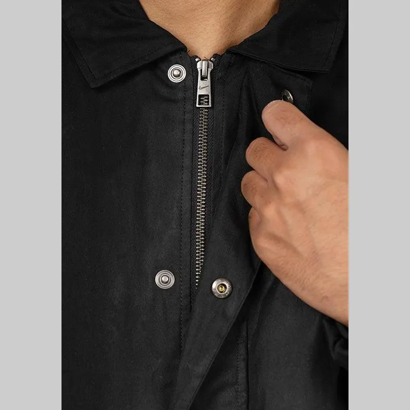 Life Waxed Canvas Work Jacket - Black