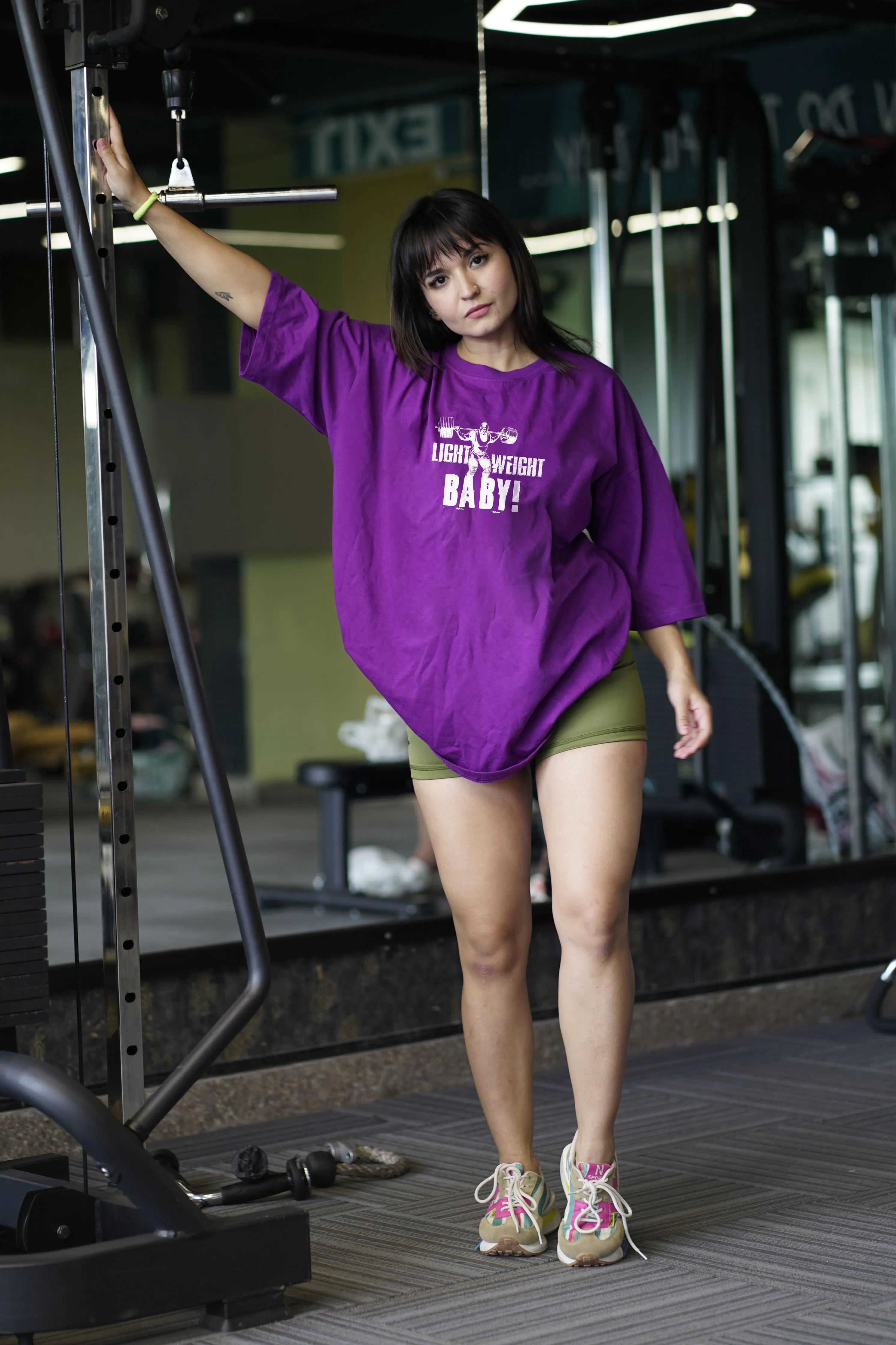 Light Weight Baby Oversized T-shirt (PURPLE)
