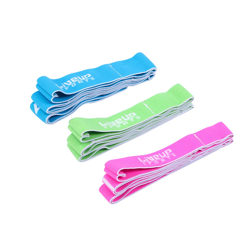 LiveUp Sports Resistance Band Light Color Blue, Size Large- LS3660