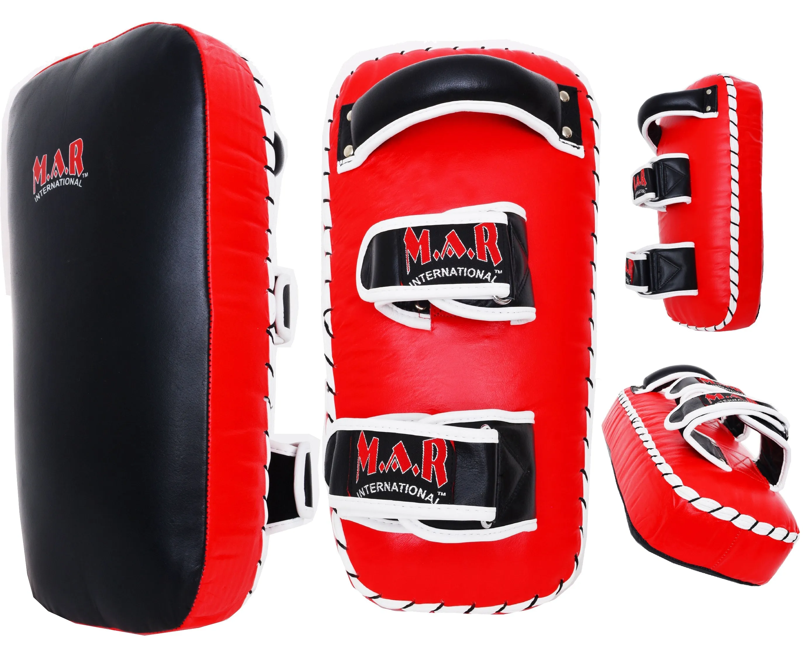 MAR-203 | Red Black IPPON Heavy Genuine Leather Thai Pad