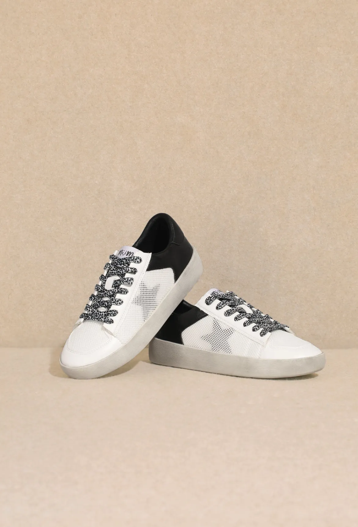McKenzie Star Sneaker Black and White