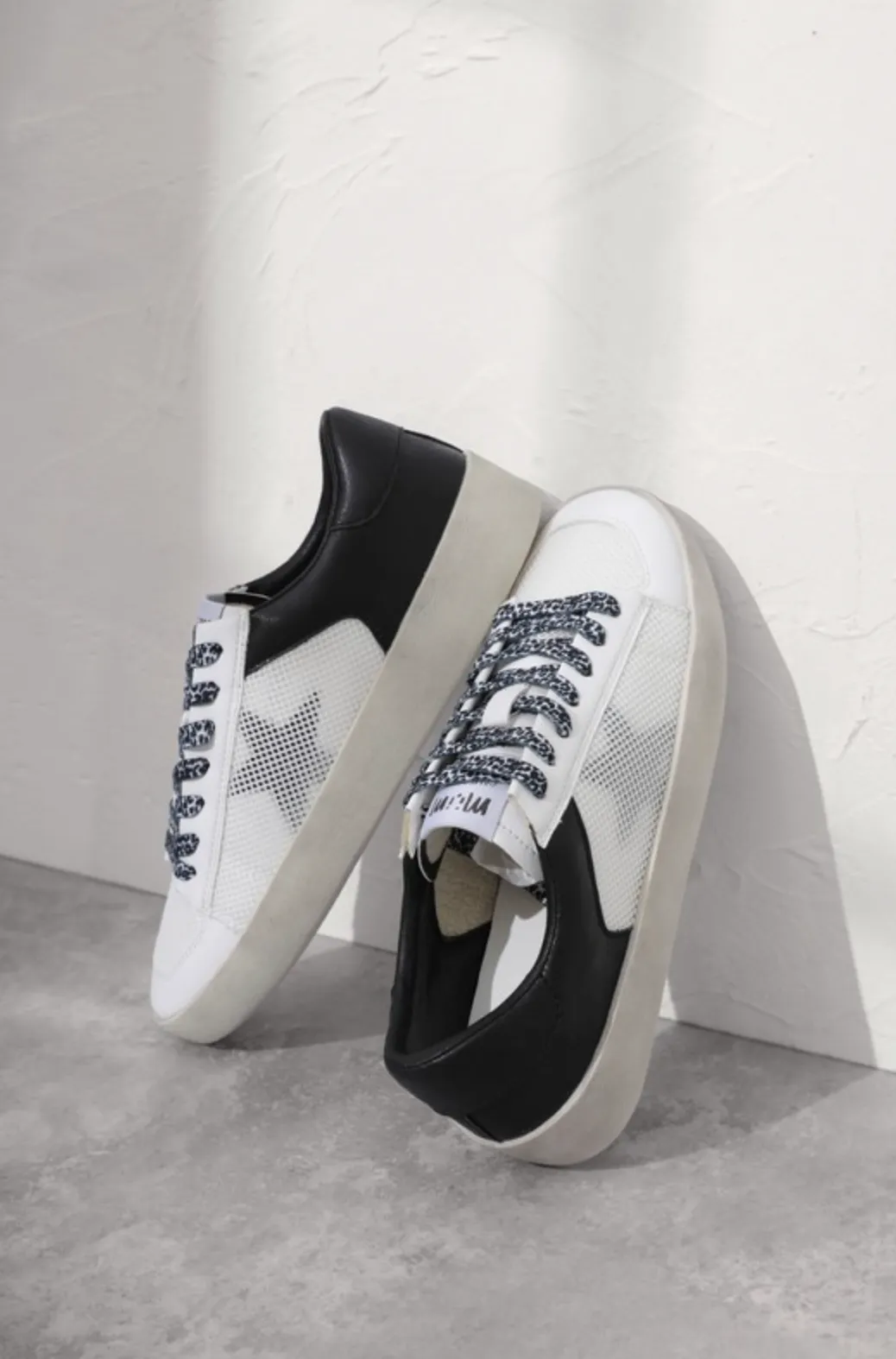 McKenzie Star Sneaker Black and White