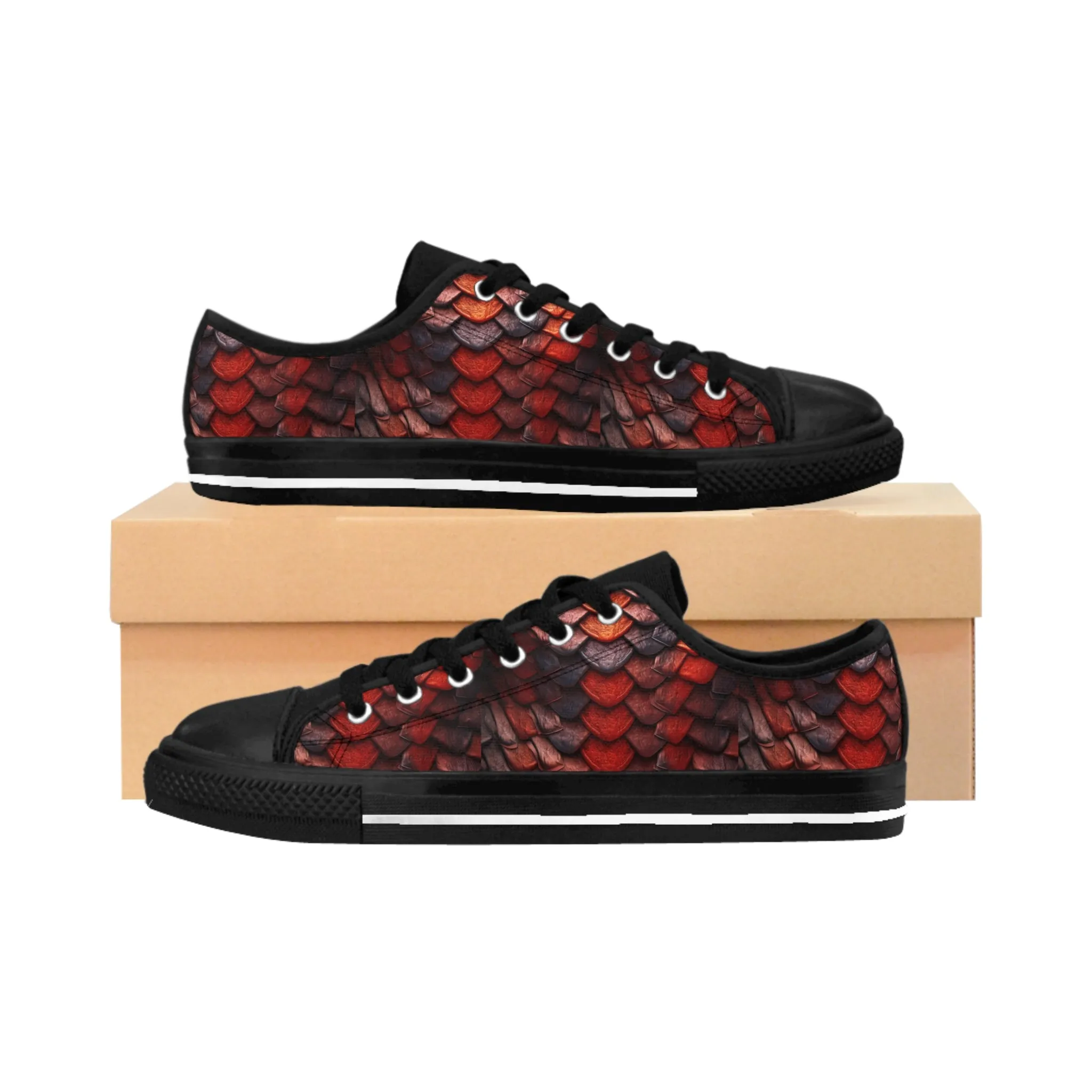 Men's Sneakers - Brown Dragon Scales