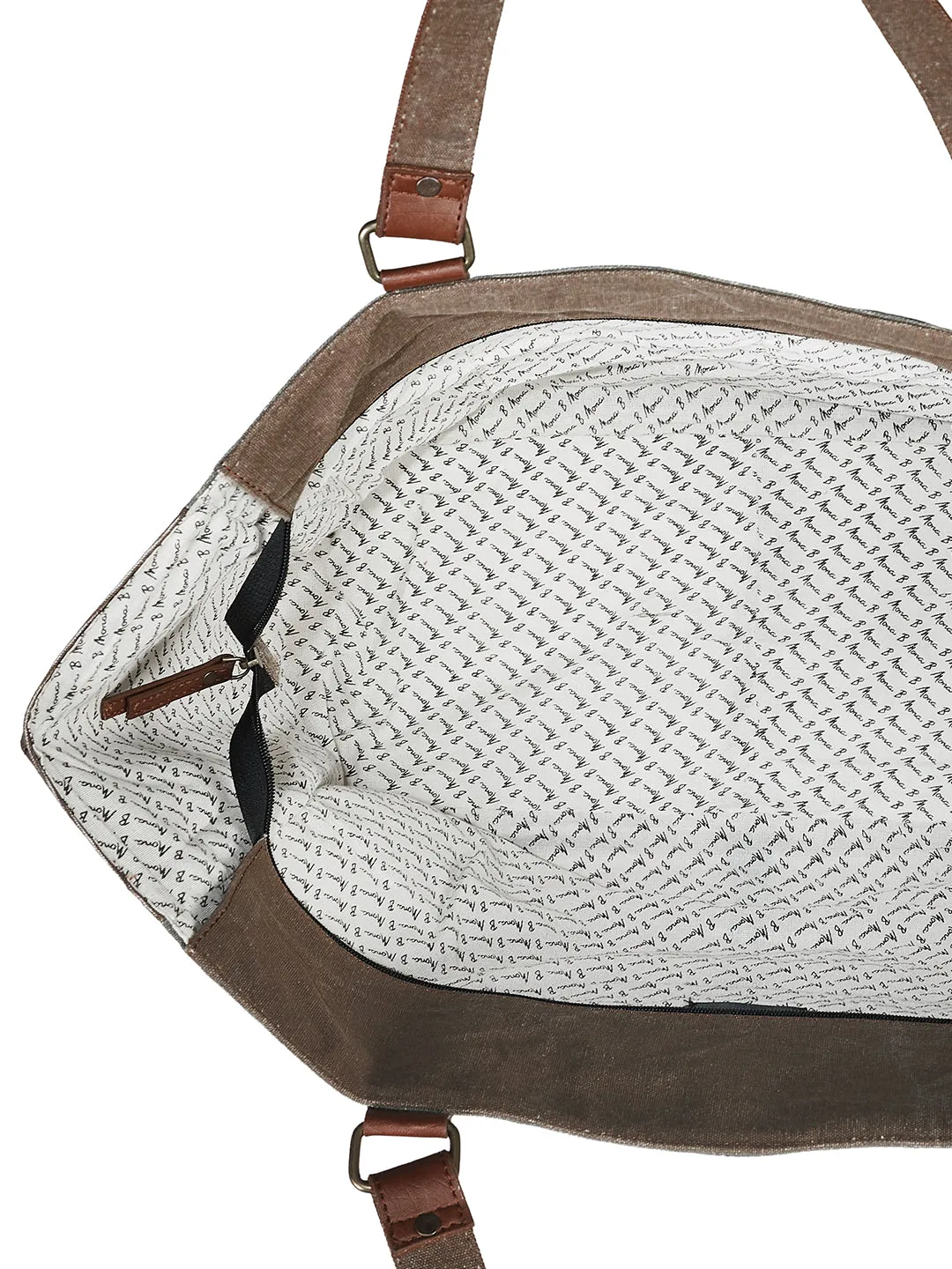 Mona B Extra Large Canvas Handbag for Women | Zipper Extra Spacious Tote Weekender Bag for Grocery Shopping, Travel | Shoulder Bags for Women: Scenic Route