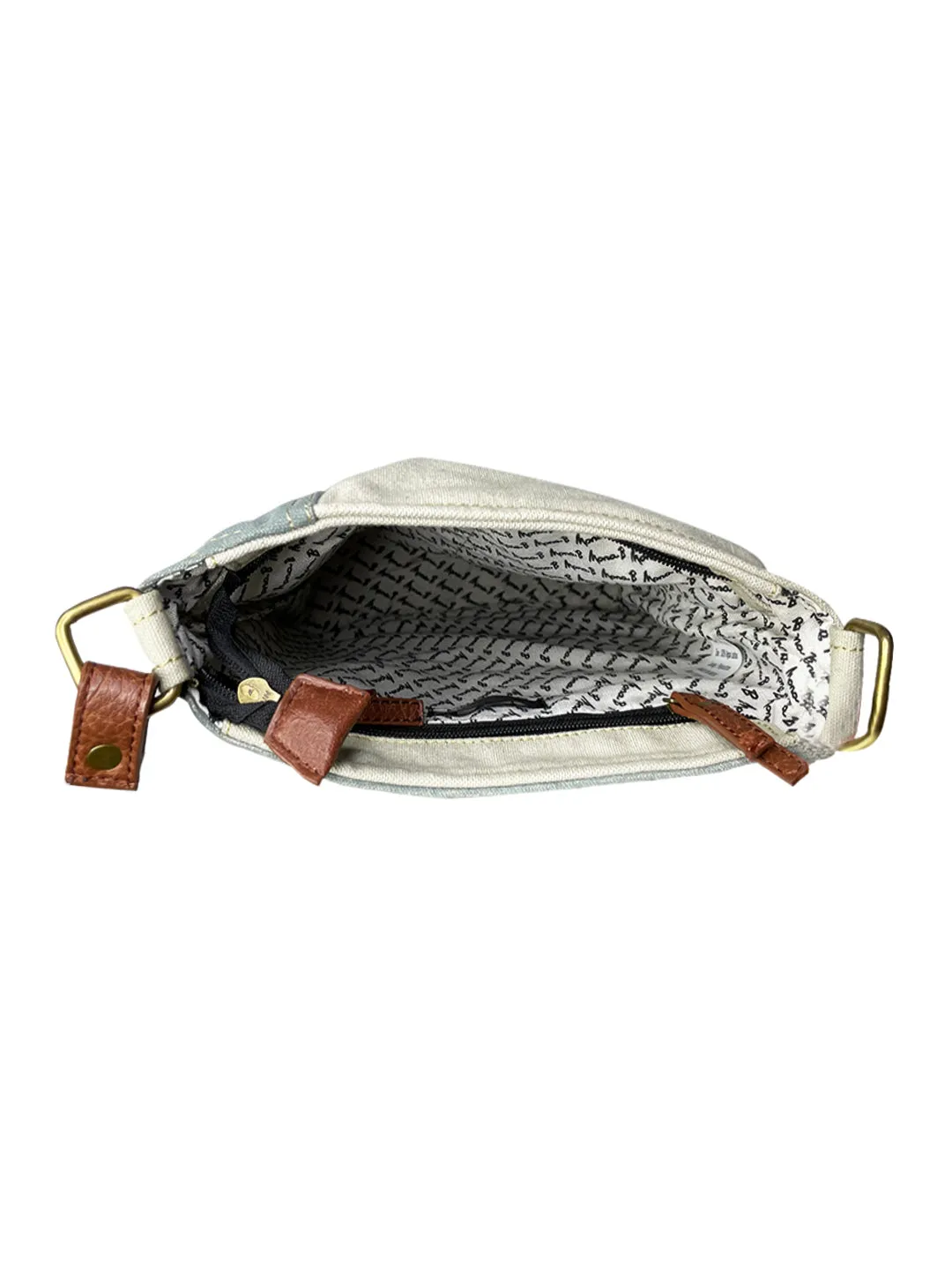 Mona B Women Canvas Messenger Crossbody Vintage Sling Bag (Identified Ice)