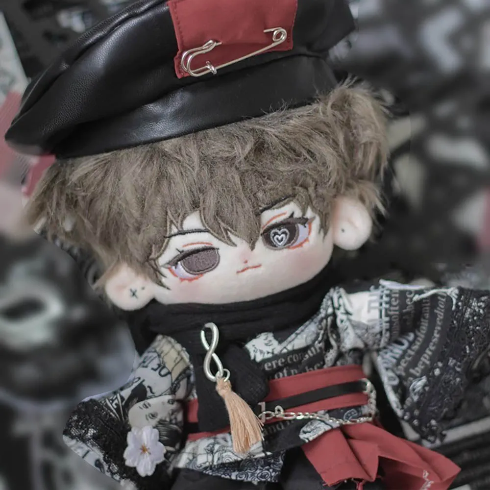 niannyyhouse 10cm 20cm Doll Clothes Hat Coat Skirt Belt Scarf Shoes Patterned Kimono Set Plush Toys Dress Up