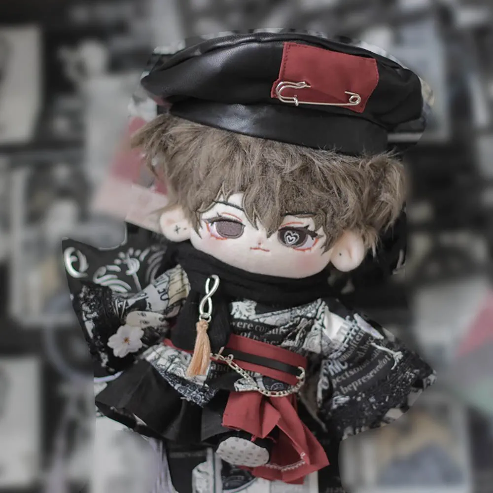 niannyyhouse 10cm 20cm Doll Clothes Hat Coat Skirt Belt Scarf Shoes Patterned Kimono Set Plush Toys Dress Up