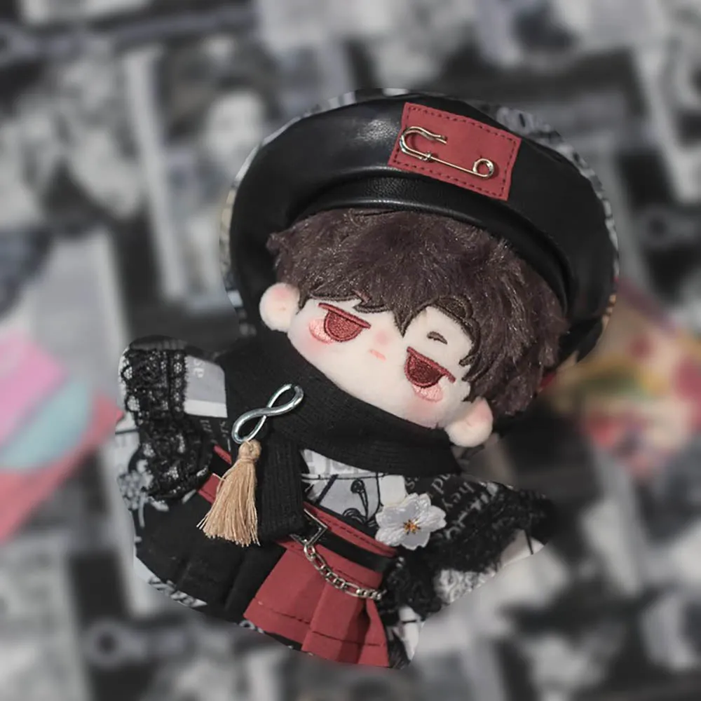 niannyyhouse 10cm 20cm Doll Clothes Hat Coat Skirt Belt Scarf Shoes Patterned Kimono Set Plush Toys Dress Up