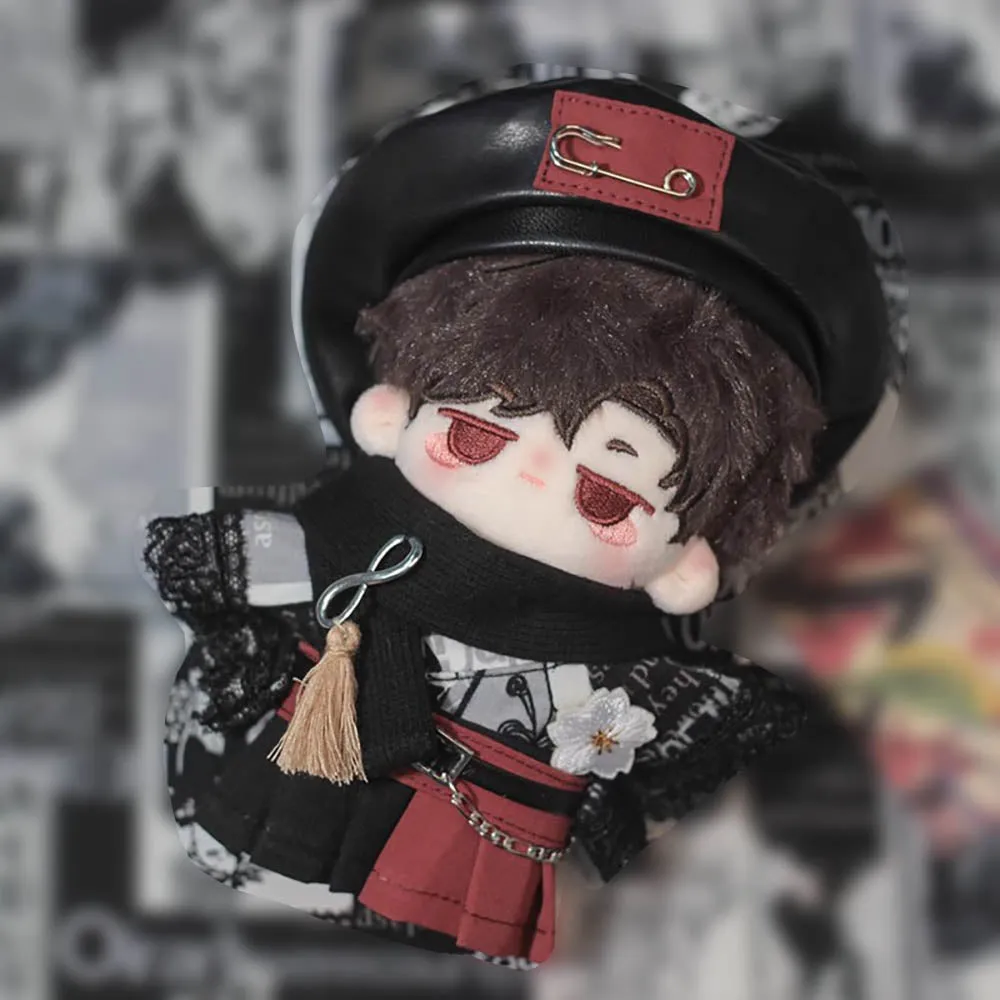 niannyyhouse 10cm 20cm Doll Clothes Hat Coat Skirt Belt Scarf Shoes Patterned Kimono Set Plush Toys Dress Up