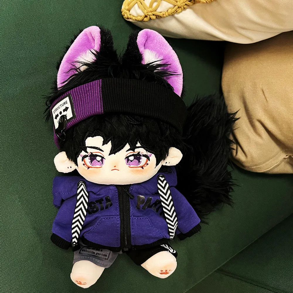 niannyyhouse 15cm 20cm Plush Doll Clothes Loose Headwear Hoodie Pants Glasses Shoes Doll Dressup