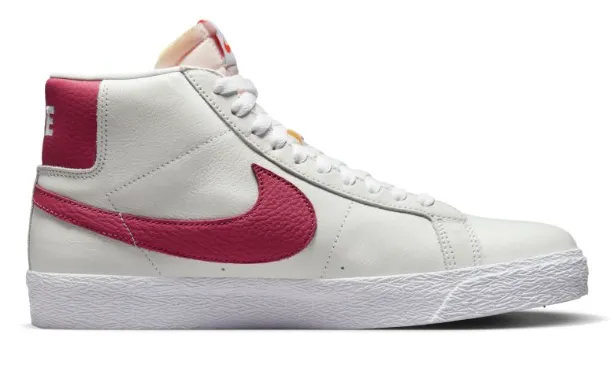 NikeSB Zoom Blazer Mid Iso Shoe White / Sweet Beet