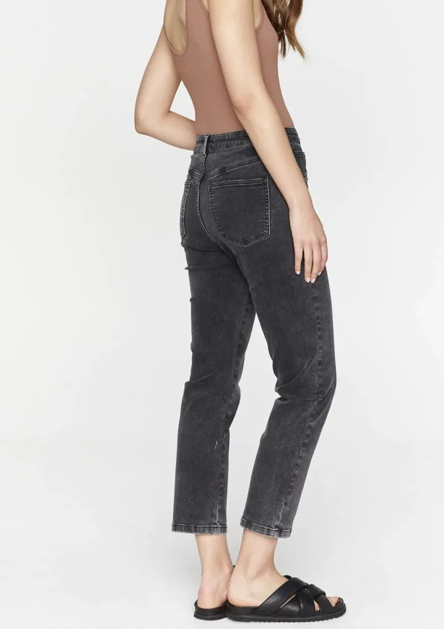 Noelle Straight Leg Jeans - Dark Charcoal