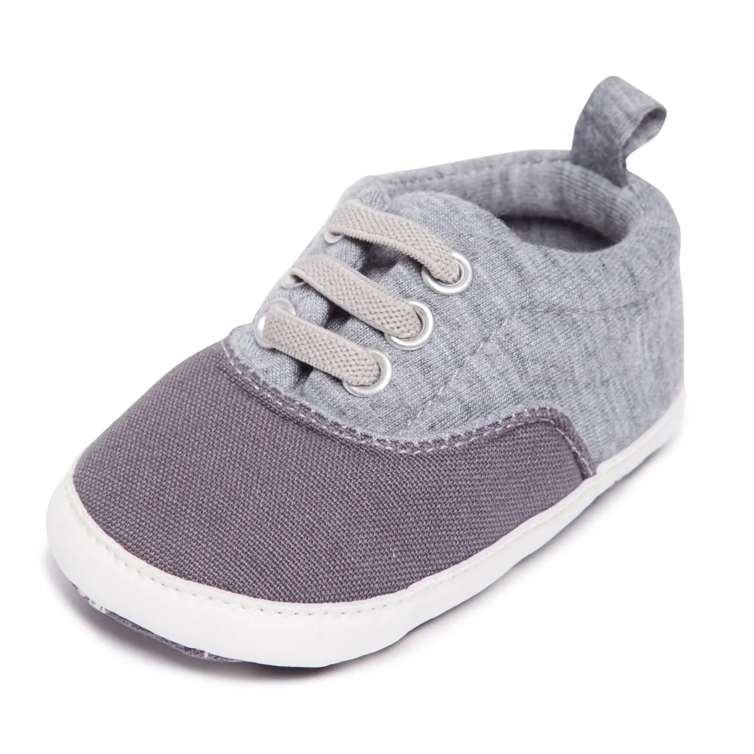 Nuby Baby Boys Soft Tennis Shoes with Non Slip Rubber Gripper Sole, Crib & First Walking Infant Sneakers