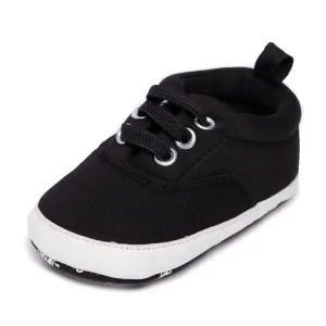 Nuby Baby Boys Soft Tennis Shoes with Non Slip Rubber Gripper Sole, Crib & First Walking Infant Sneakers