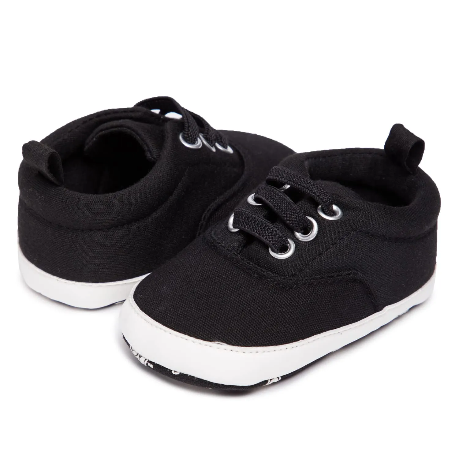 Nuby Baby Boys Soft Tennis Shoes with Non Slip Rubber Gripper Sole, Crib & First Walking Infant Sneakers